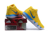 Nike Kyrie 4 Yellow Blue Men Basketball Shoes Sale Size US 7,8,8.5,9.5,10,11,12