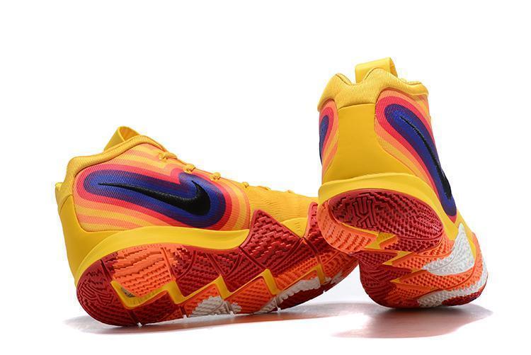 Nike Kyrie 4 "70s" Yellow Men Basketball Shoes Sale Size US 7,8,8.5,9.5,10,11,12