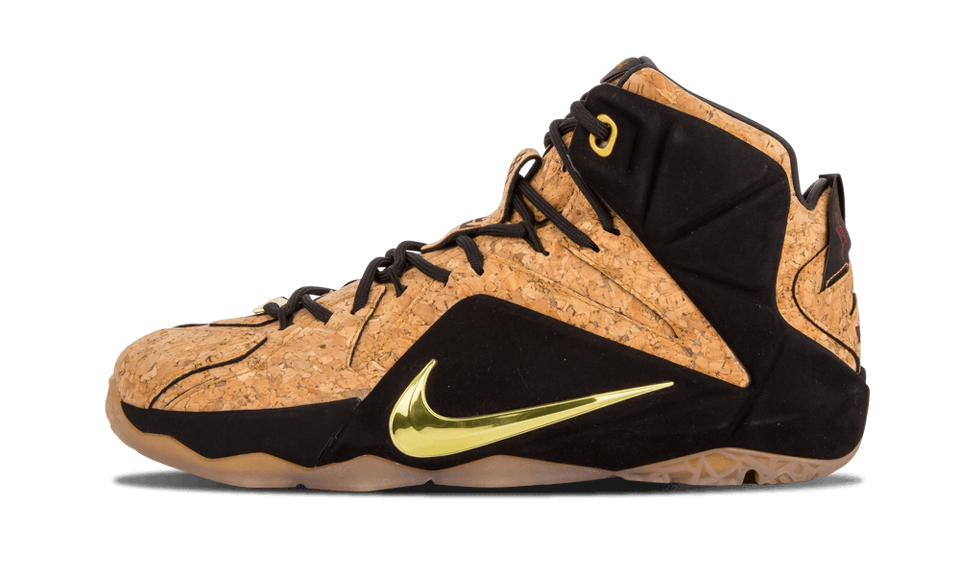 Nike Lebron 12 Ext Cork Natural/natural-blk-mtllc Gld