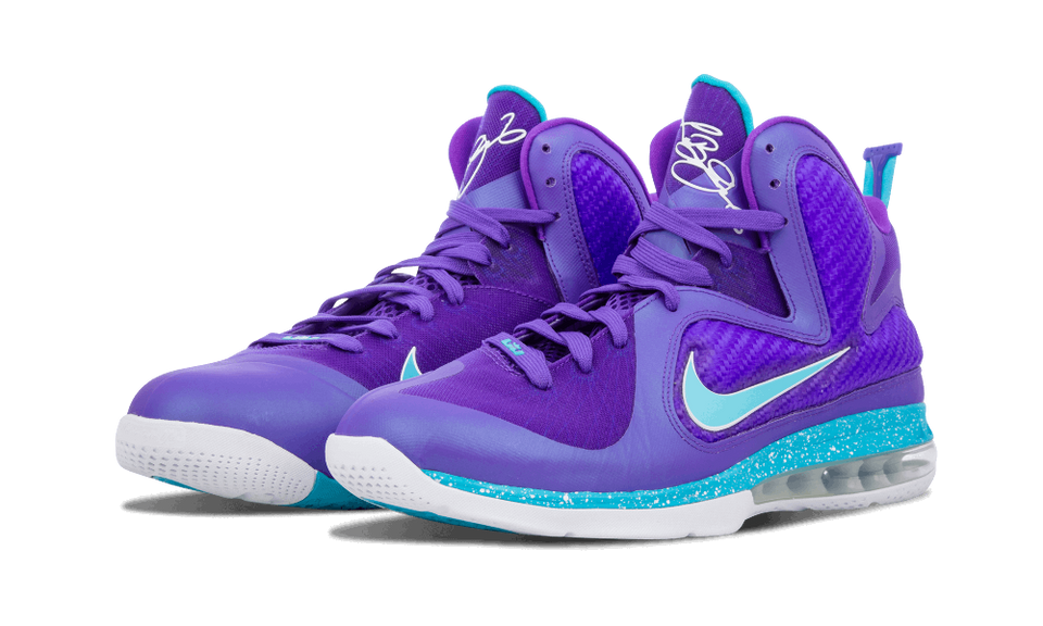 Nike Lebron 9 Pure Purple/turquoise Blue-wht