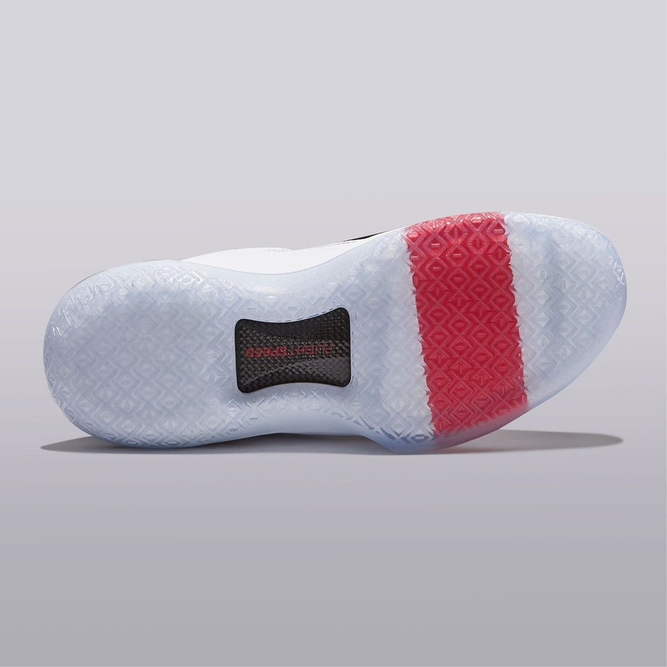 Jordan Xxxii Low Basketball Shoe - Black/university Red-white - Mens