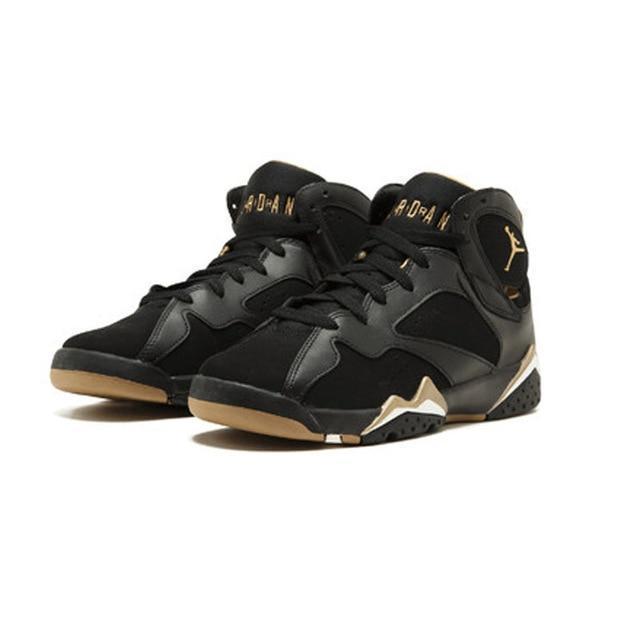 Men's Jordan 7 Retro Bg Hare Basketball Shoes - Black
