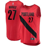 Jusuf Nurkic Black Portland Trail Blazers Fast Break Team Color Player Jersey  Statement Edition  Red