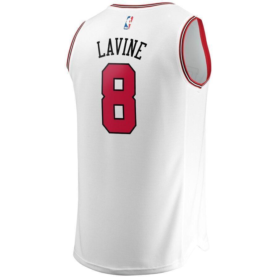 Men's Fanatics Branded Zach LaVine White Chicago Bulls Fast Break Replica Jersey – Association Edition  White