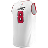 Men's Fanatics Branded Zach LaVine White Chicago Bulls Fast Break Replica Jersey – Association Edition  White