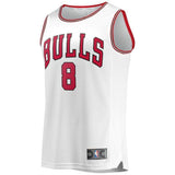 Youth Fanatics Branded Zach LaVine White Chicago Bulls Fast Break Replica Jersey  Association Edition  White