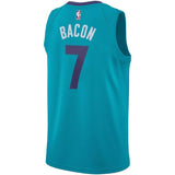 Men's Jordan Brand Dwayne Bacon Teal Charlotte Hornets Swingman Sponsor Patch Jersey – Icon Edition  Aqua