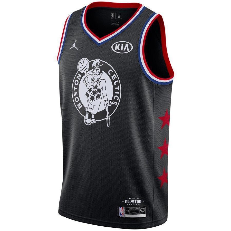Men's Jordan Brand Kyrie Irving Black Boston Celtics  NBA AllStar Game Finished Swingman Jersey  Black