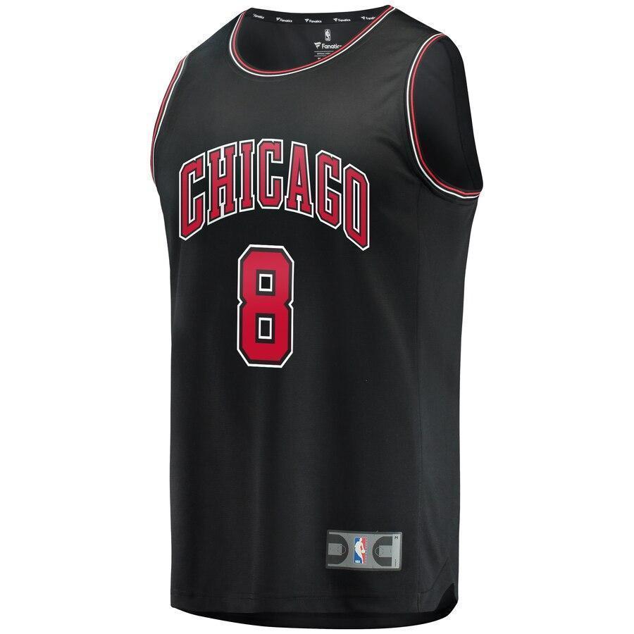 Youth Fanatics Branded Zach LaVine Black Chicago Bulls Fast Break Replica Jersey  Statement Edition  Black