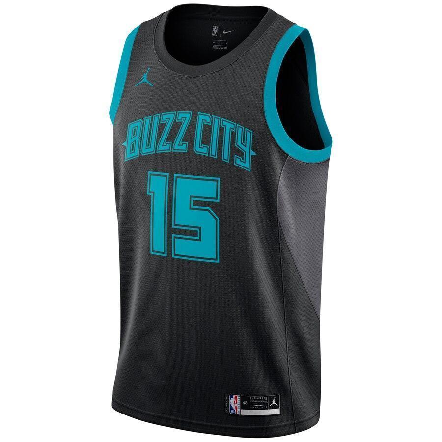 Men's Jordan Brand Kemba Walker Black Charlotte Hornets City Edition Swingman Jersey  Black