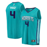 Youth Fanatics Branded Marcus Paige Teal Charlotte Hornets Fast Break Player Jersey  Icon Edition  Aqua
