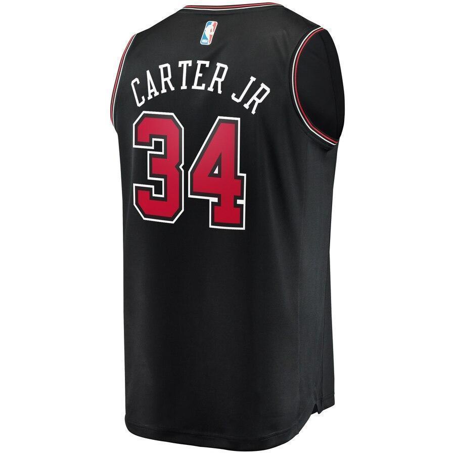 Youth Fanatics Branded Wendell Carter Jr. Black Chicago Bulls Fast Break Jersey  Statement Edition  Black