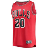 Men's Fanatics Branded Rawle Alkins Red Chicago Bulls Fast Break Replica Jersey – Icon Edition  Red