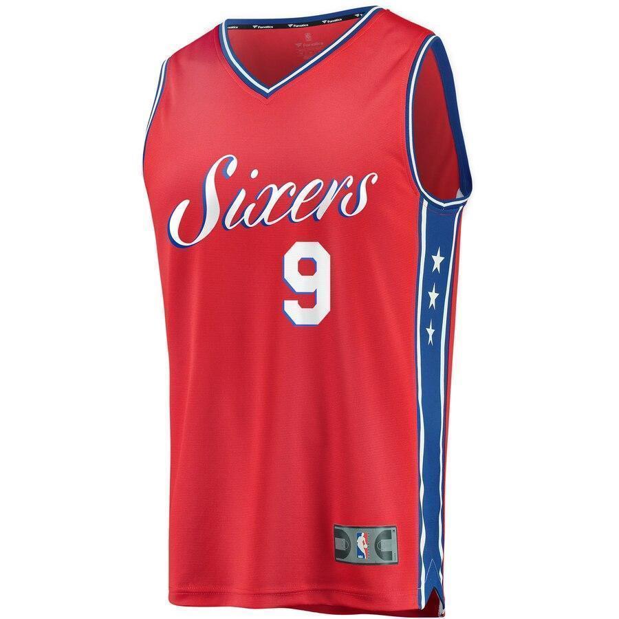 Men's Fanatics Branded Dario Saric Red Philadelphia 7ers Fast Break Replica Player Jersey  Statement Edition  Red