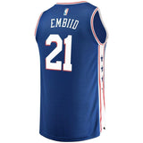 Men's Fanatics Branded Joel Embiid Royal Philadelphia 7ers Fast Break Replica Jersey  Icon Edition  Royal