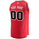 Men's Fanatics Branded Red Chicago Bulls Fast Break Custom Replica Jersey  Icon Edition  Red