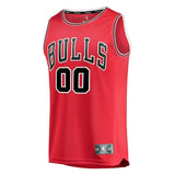 Youth Fanatics Branded Red Chicago Bulls Fast Break Custom Replica Jersey  Icon Edition  Red