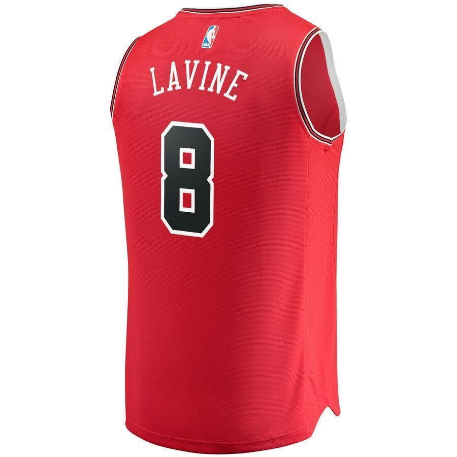 Youth Fanatics Branded Zach LaVine Red Chicago Bulls Fast Break Replica Jersey  Icon Edition  Red
