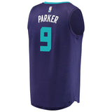 Men's Fanatics Branded Bismack Biyombo Purple Charlotte Hornets Fast Break Replica Player Jersey  Statement Edition  Purple