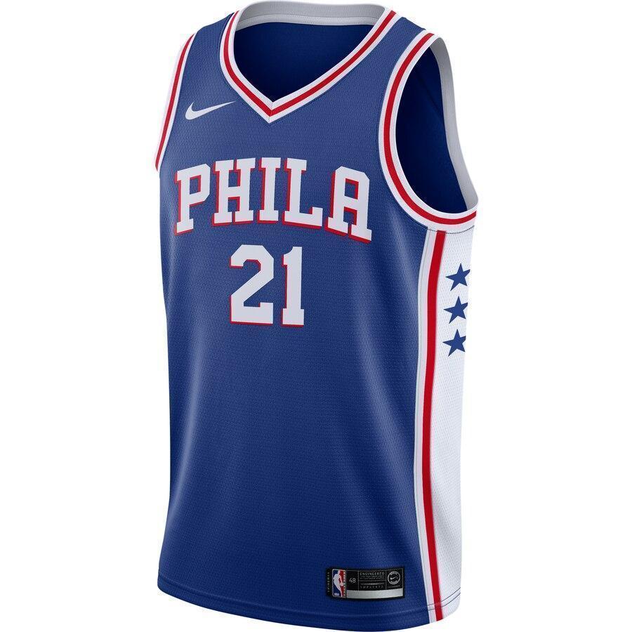 Men's Nike Joel Embiid Royal Philadelphia 7ers Swingman Jersey  Icon Edition  Royal