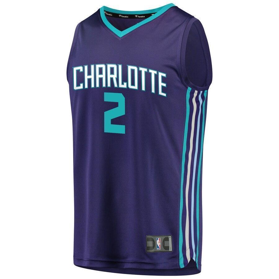 Men's Fanatics Branded Marvin Williams Purple Charlotte Hornets Fast Break Replica Player Jersey  Statement Edition  Purple
