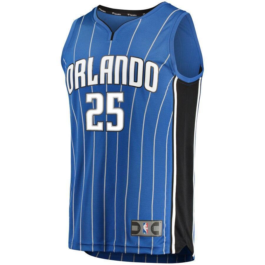 Men's Fanatics Branded Wesley Iwundu Blue Orlando Magic Fast Break Replica Player Jersey  Icon Edition  Blue