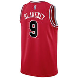 Men's Nike Antonio Blakeney Red Chicago Bulls Swingman Sponsor Patch Jersey – Icon Edition  Red