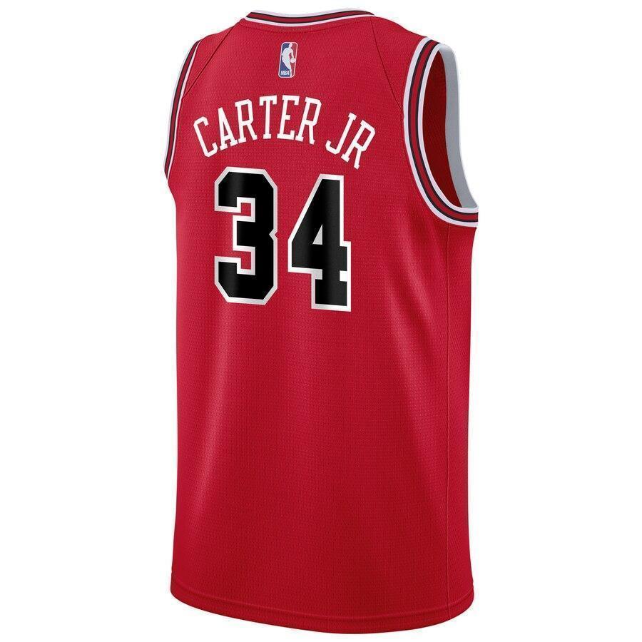 Men's Nike Wendell Carter Jr. Red Chicago Bulls Swingman Sponsor Patch Jersey – Icon Edition  Red