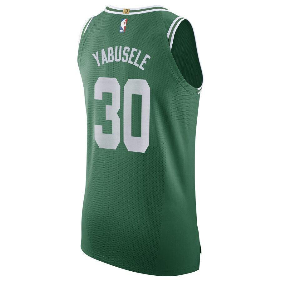 Men's Nike Guerschon Yabusele Green Boston Celtics Authentic Sponsor Patch Jersey – Icon Edition  Green