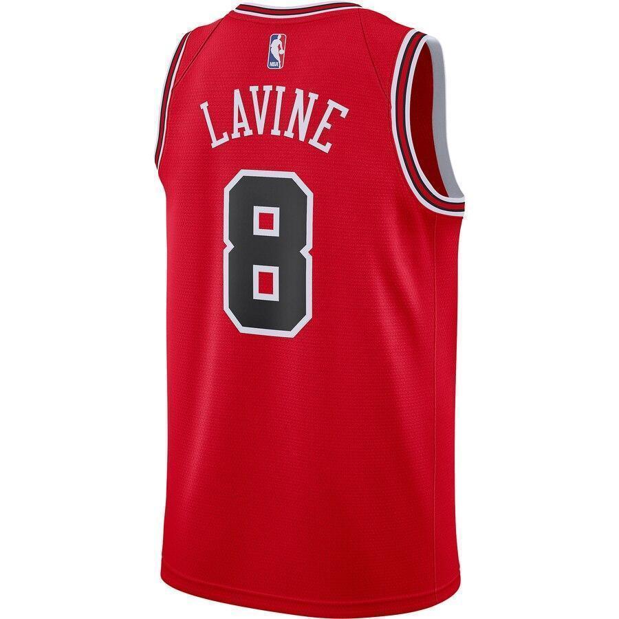 Men's Nike Zach LaVine Red Chicago Bulls Replica Swingman Jersey  Icon Edition  Red