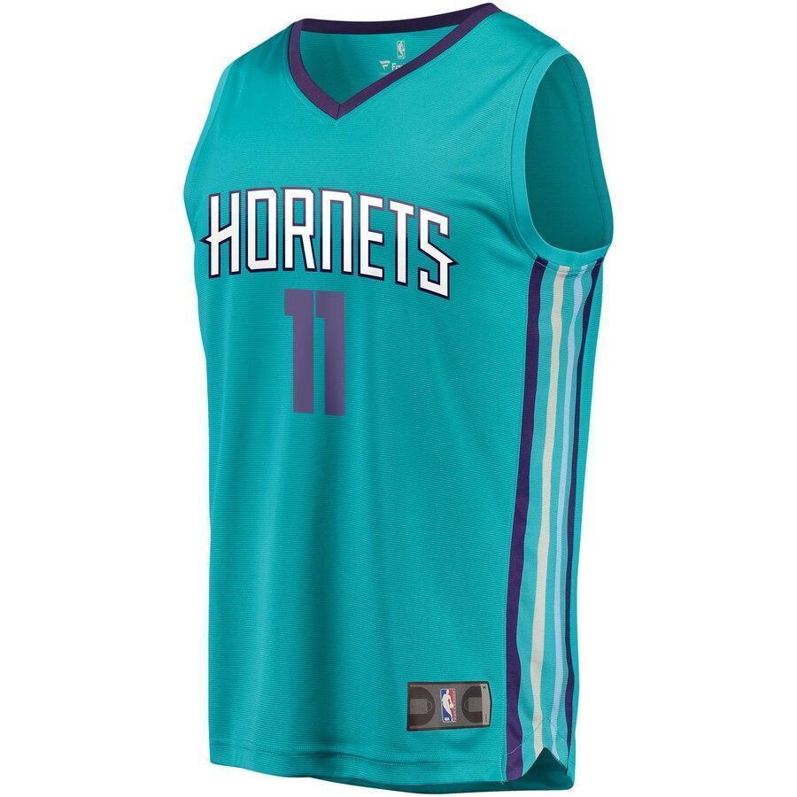 Youth Fanatics Branded Bismack Biyombo Teal Charlotte Hornets Fast Break Player Jersey  Icon Edition  Aqua