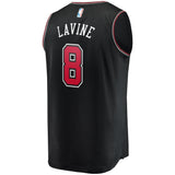 Men's Fanatics Branded Zach LaVine Black Chicago Bulls Fast Break Replica Jersey  Statement Edition  Black