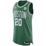 Men's Nike Gordon Hayward Green Boston Celtics Authentic Sponsor Patch Jersey – Icon Edition  Green