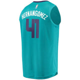 Youth Fanatics Branded Willy Hernangomez Teal Charlotte Hornets Fast Break Player Jersey  Icon Edition  Aqua