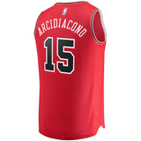 Men's Fanatics Branded Ryan Arcidiacono Red Chicago Bulls Fast Break Road Replica Player Jersey  Icon Edition  Red