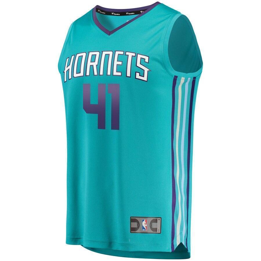 Men's Fanatics Branded Willy Hernangomez Teal Charlotte Hornets Fast Break Replica Jersey – Icon Edition  Aqua