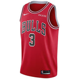 Men's Nike Shaquille Harrison Red Chicago Bulls Swingman Sponsor Patch Jersey – Icon Edition  Red